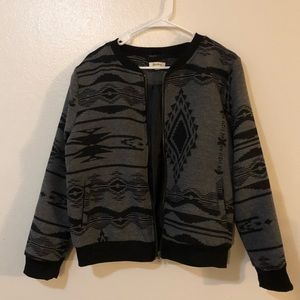 Aztec Print Bomber Jacket NWOT